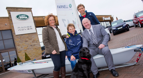 Talented junior sailor secures Farnell Land Rover support thumbnail
